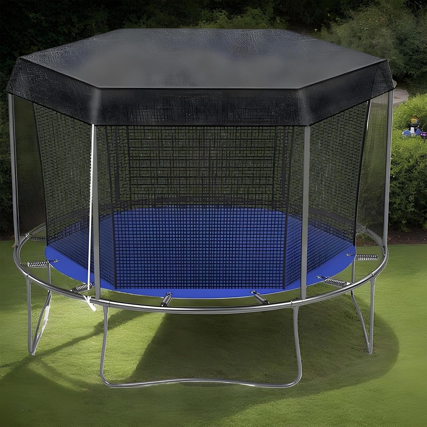 トランポリン キャノピー - 日除けトップカバー,日除け キャノピー 折りたたみ式 屋外 プレイグラウンド バックヤード