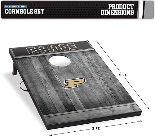 Vista 24 de Wild Sports Juego de Cornhole de madera MDF NCAA de 2'x3