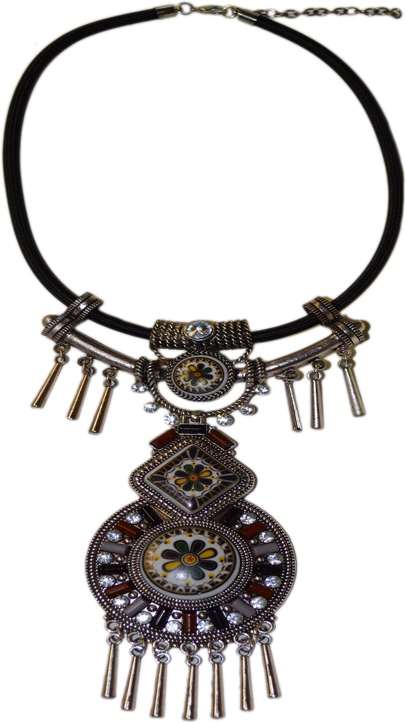 Moroccan Jewelry Berber Coin Necklace Ethnic Tribal Metalwork