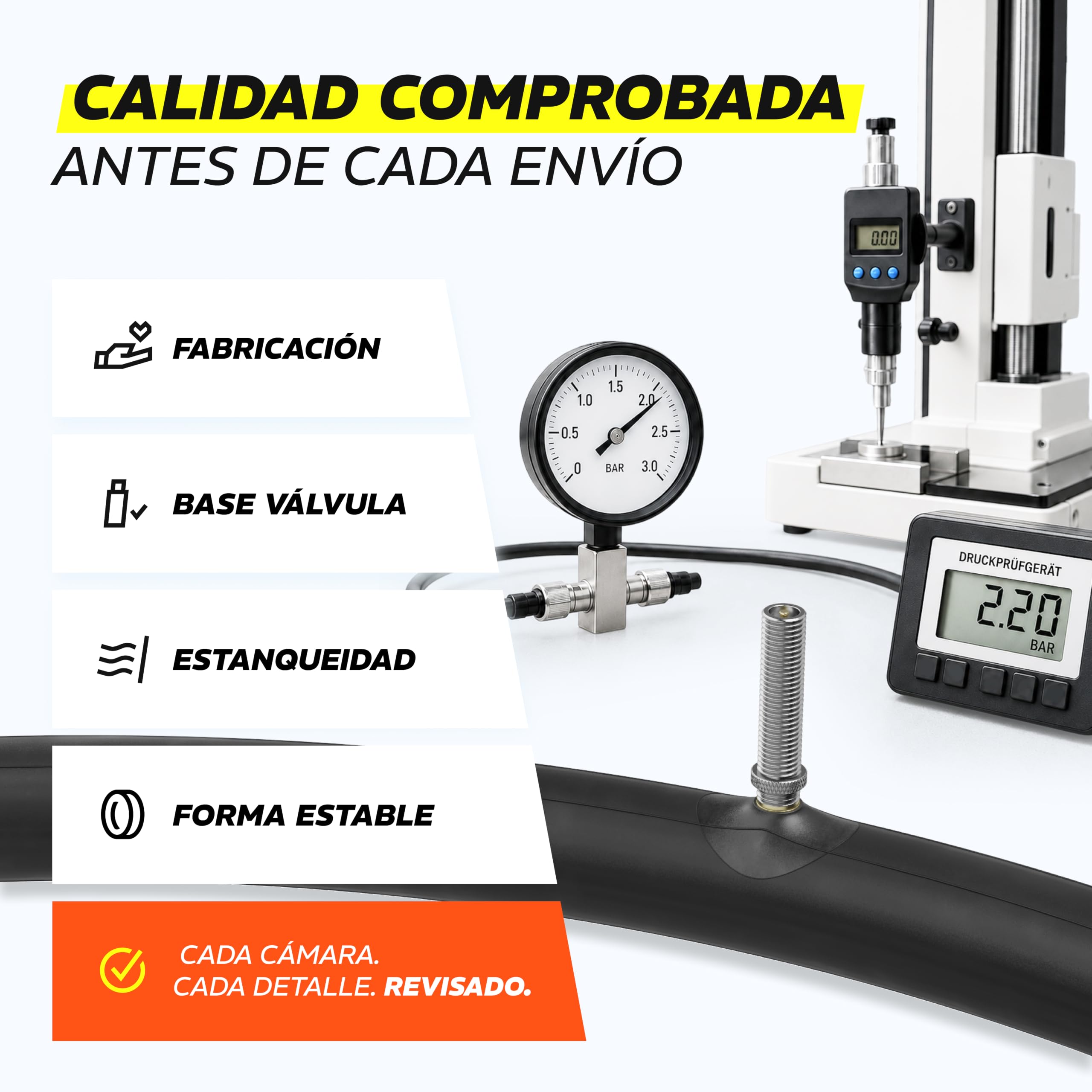 Alphatrail Cámara de Bicicleta Rick 28 Pulgadas AV Schrader Válvula 2X Conjunto con Garantía de Movilidad I Cubierta Compatible Schwalbe, Michelin, Continental, Conti, Maxxis & Kenda