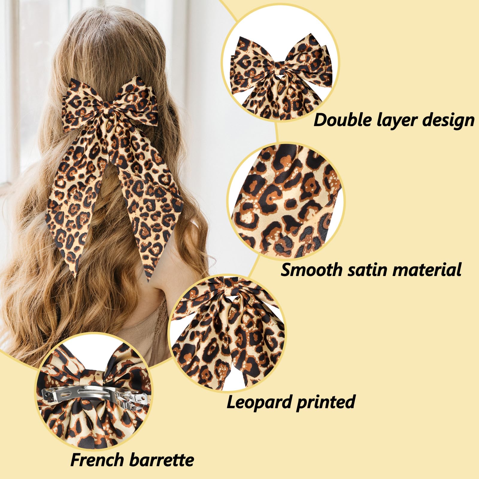 Women's Fashion Leopard Print Headband - Non-slip Retro Styl - View #5