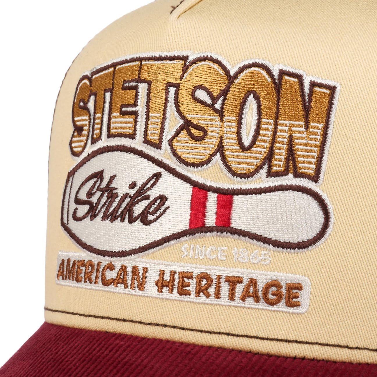 Stetson Strike Trucker Cap Chino Twill Snapback Retro Style Unisex Sommer Winter