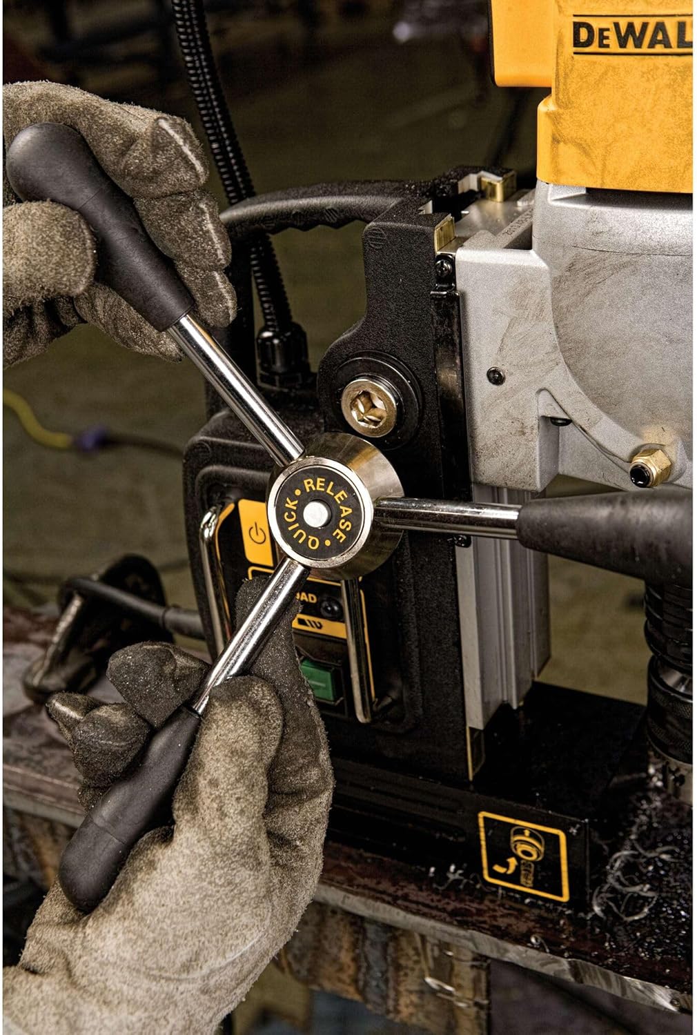 DEWALT Drill Press, Magnetic, 2-inch, 10-Amp with 2-Speed Setting (DWE1622K)