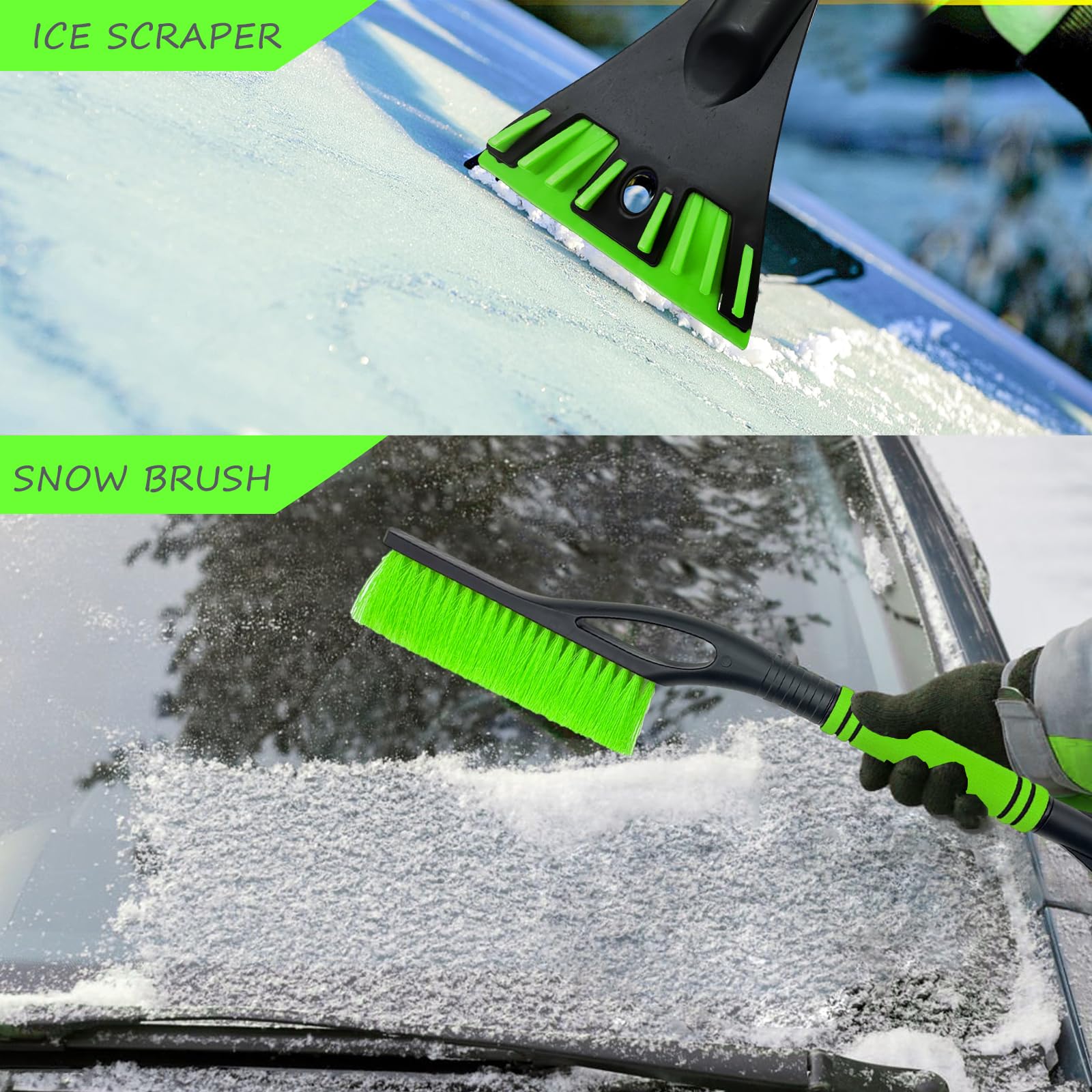 Spazzola E Raschietto Neve Auto 2 In 1 - Con Impugnatura Antiscivolo, Per Auto, Camion E SUV - Foto 8