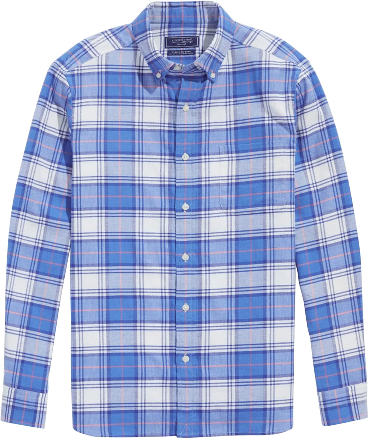 vineyard vines Men's Classic Fit Plaid Island Twill Shirt