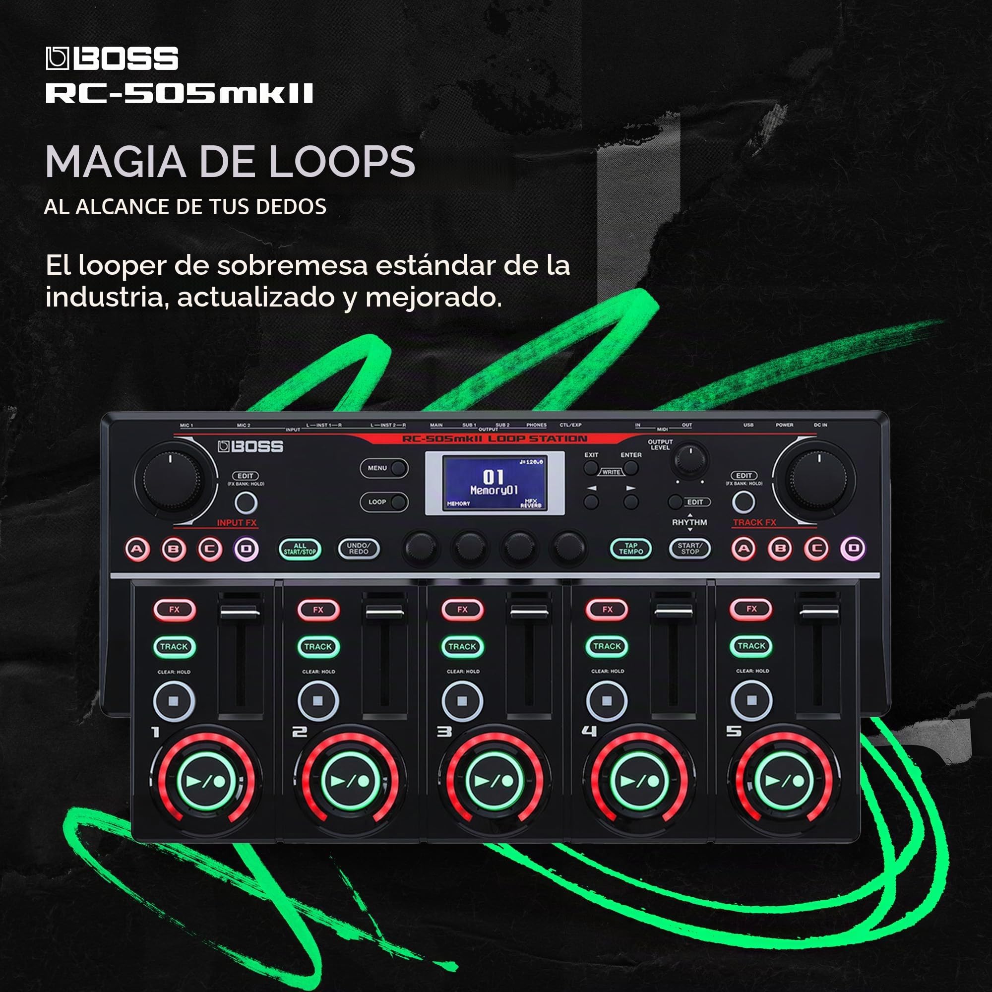 Amazon.com: Boss RC-505 Mk2 Loop Station Looper de Mesa : Todo lo