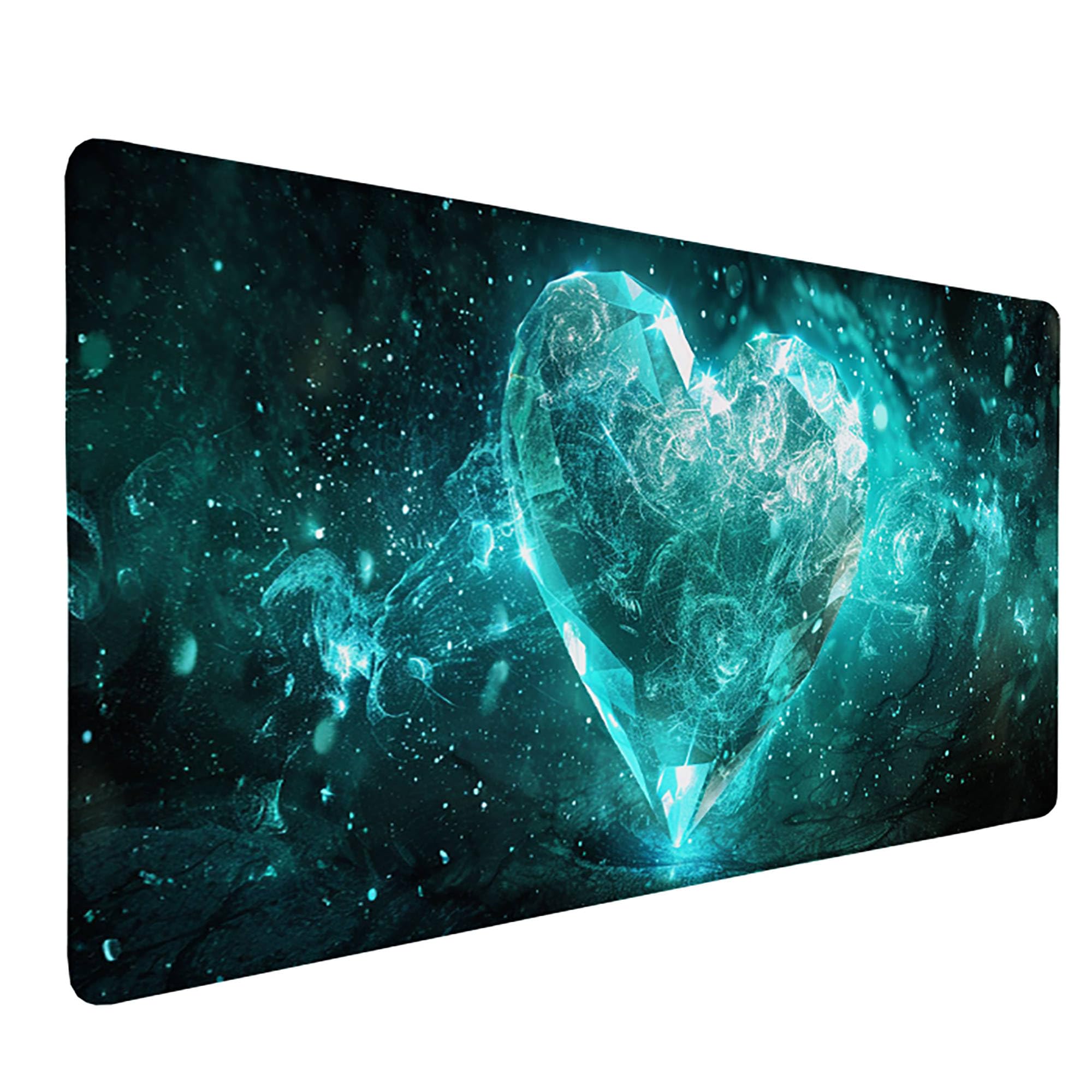 Niebieska podkładka pod mysz XXL, podkładka na biurko, 1200 x 600 cm, szyte krawędzie, gumowa podstawa, podkładka pod mysz, stabilna podkładka pod mysz na gładkich powierzchniach, poprawia