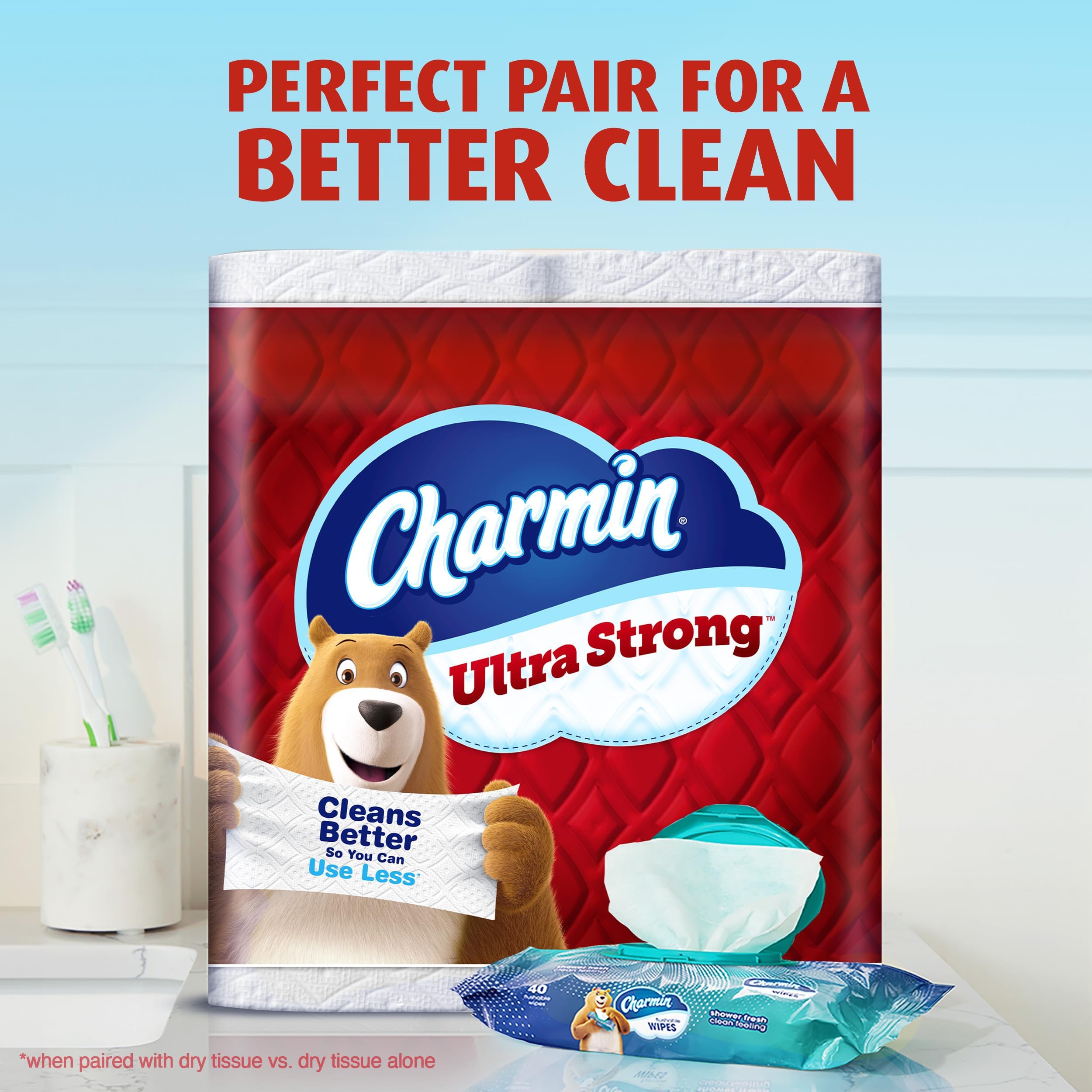 Charmin Papel higiénico ultra fuerte, 6 megarrollos, 220 hojas por rollo