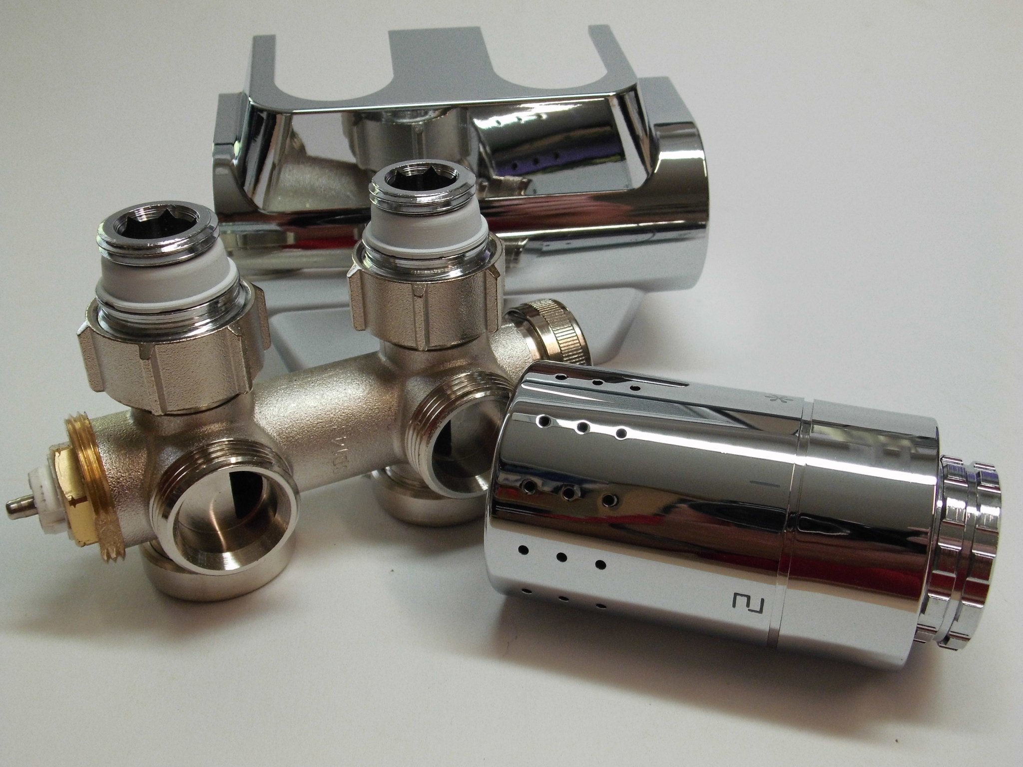 Simplex Variodesign Kit para radiador toallero y radiador de diseño (Cromado) - F12061