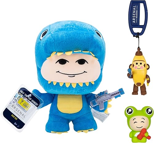 Miniatura 1 de DevSeries Arsenal Collector Bundle - Tres códigos de artículo virtuales exclusivos con felpa Blue Rex, Squooshem Froggy y Monky Hanger