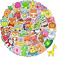 Apakkai 600Pcs Kawaii Animal Stickers for Kids Teens - Waterproof Vinyl Bulk Pack for Water Bottles, Laptops, Classroom Rewards