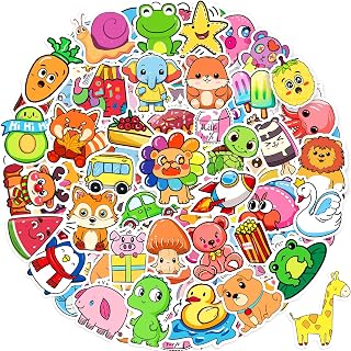 Apakkai 600Pcs Kawaii Animal Stickers for Kids Teens - Waterproof Vinyl Bulk Pack for Water Bottles, Laptops, Classroom Rewards