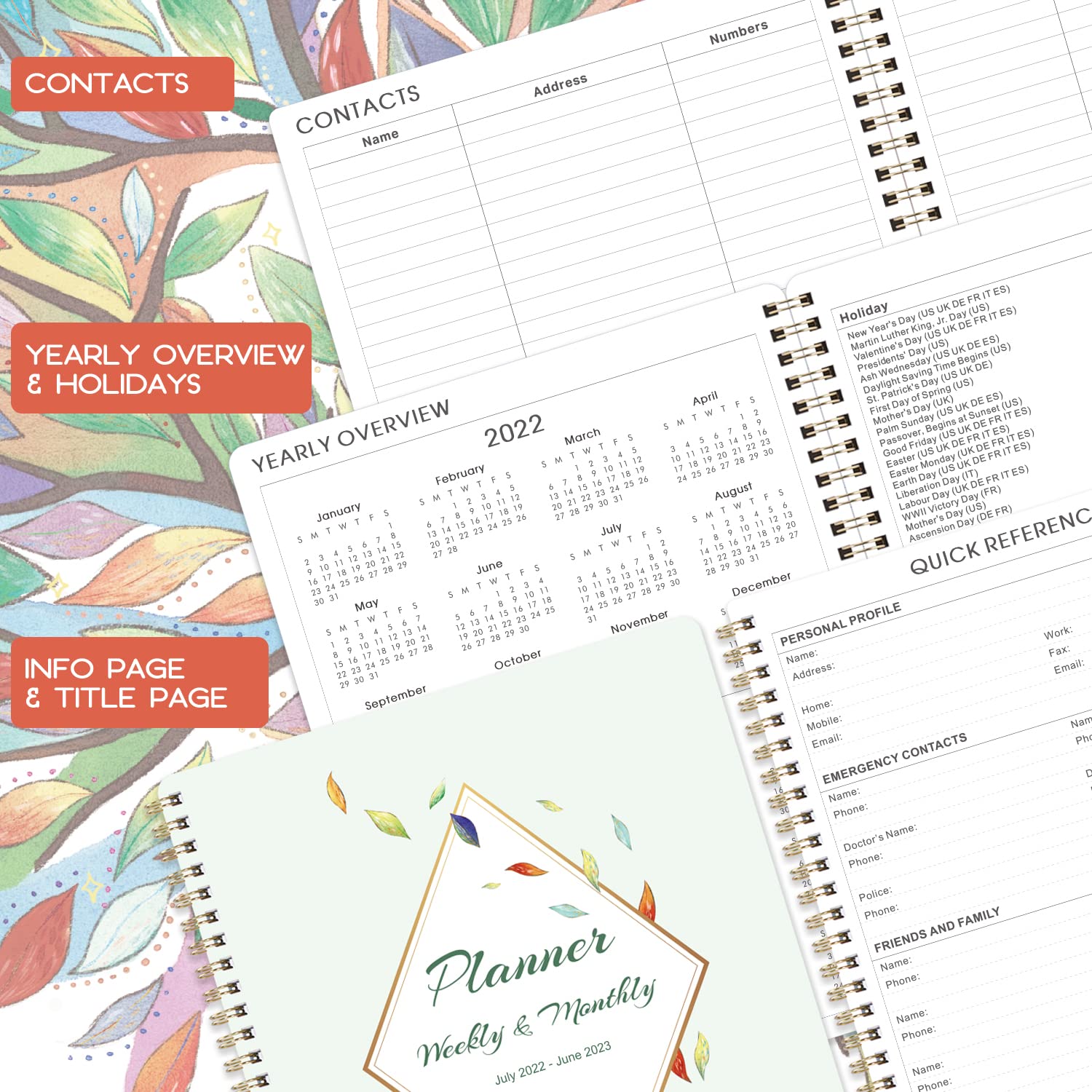 Buy 20222023 Planner Academic Planner 20222023, Weekly Monthly Planner 20222023 with Marked