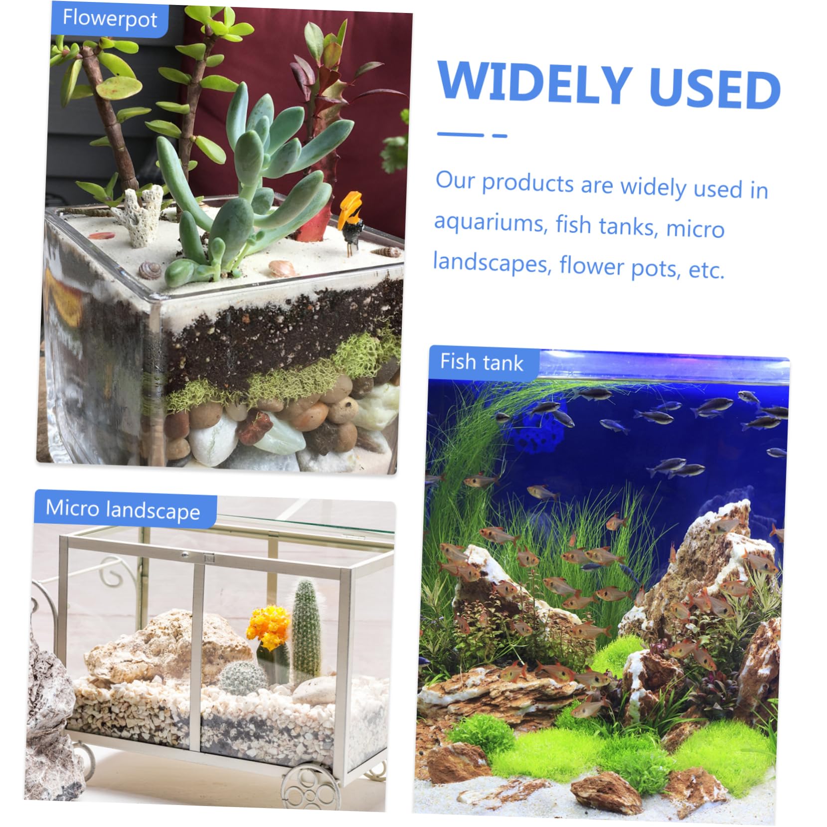 Zerodeko 4 Set Simulazione Di Piante Acquatiche Accessori Per Acquari Decorazioni Per Acquari Decorazioni Per Piccoli Acquari Piante D'Acqua Dolce Decorazioni UV Per 7 pezzi*4