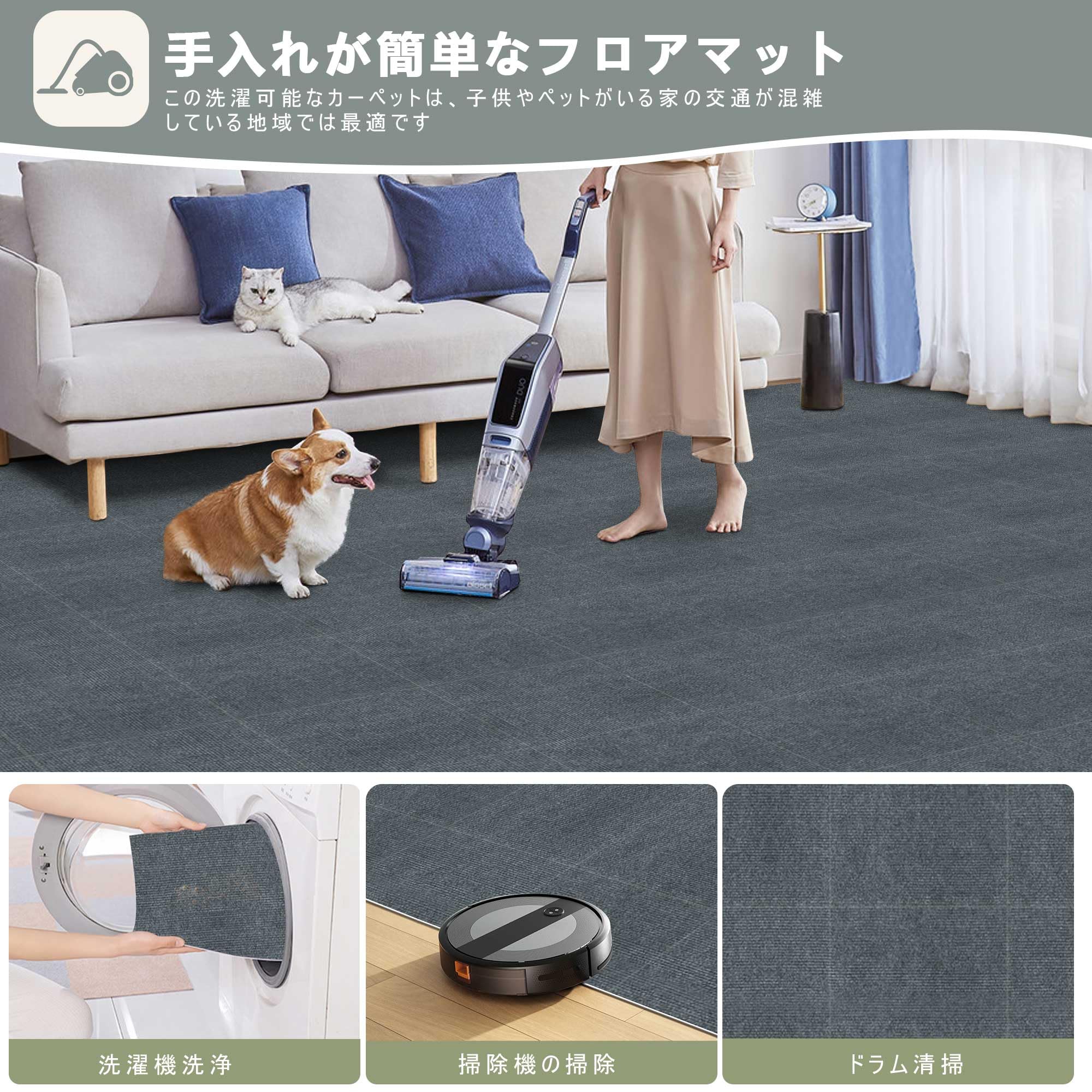 Amazon | 【Amazon 限定ブランド】ジョイントマット タイル