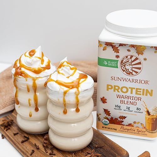 Miniatura 113 de Sunwarrior - Proteína vegana en polvo con BCAA, semillas de cáñamo, libre de gluten, sin OGM, lácteos, soja, azúcar, baja en carbohidratos, sabor