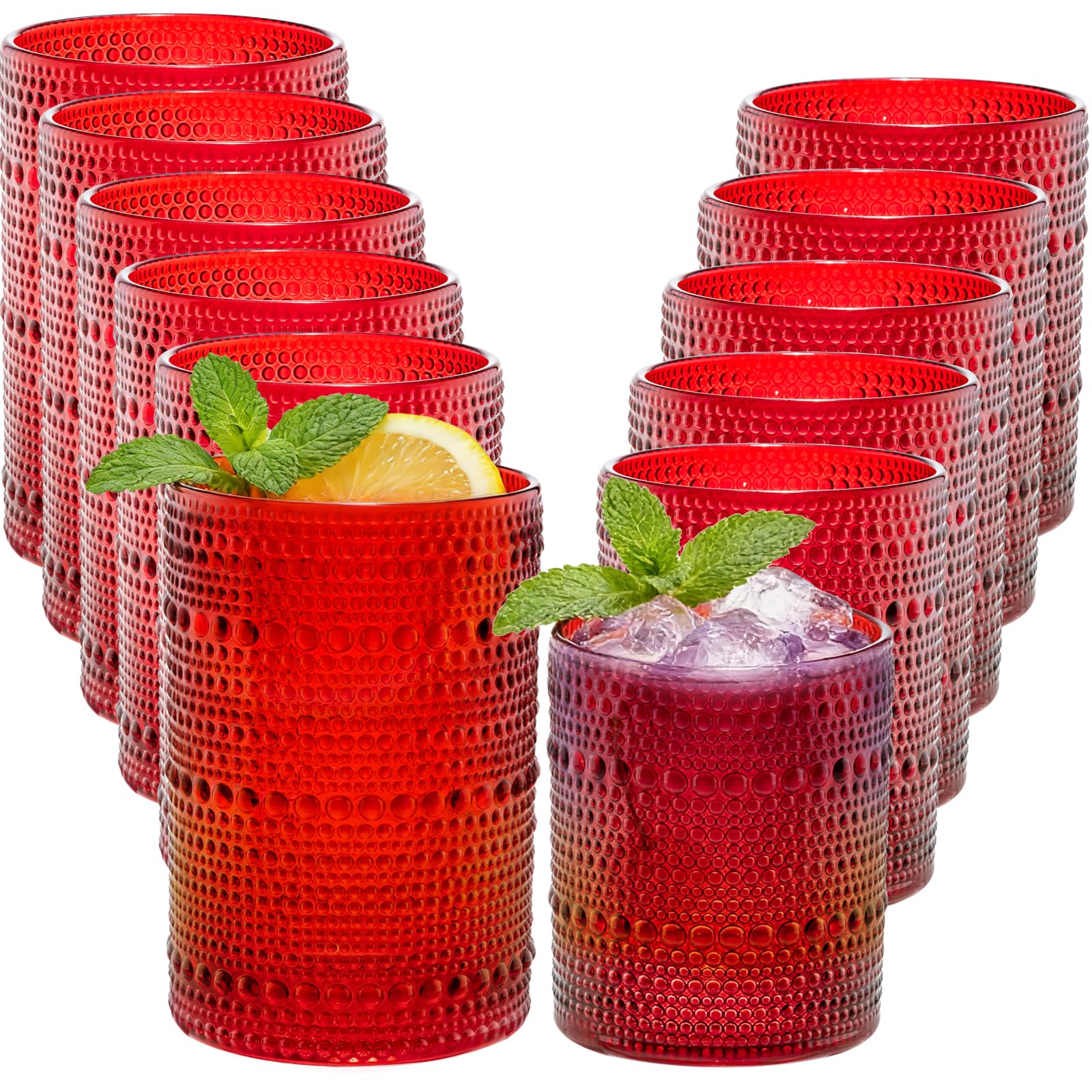 XKXKKE Red Hobnail Set