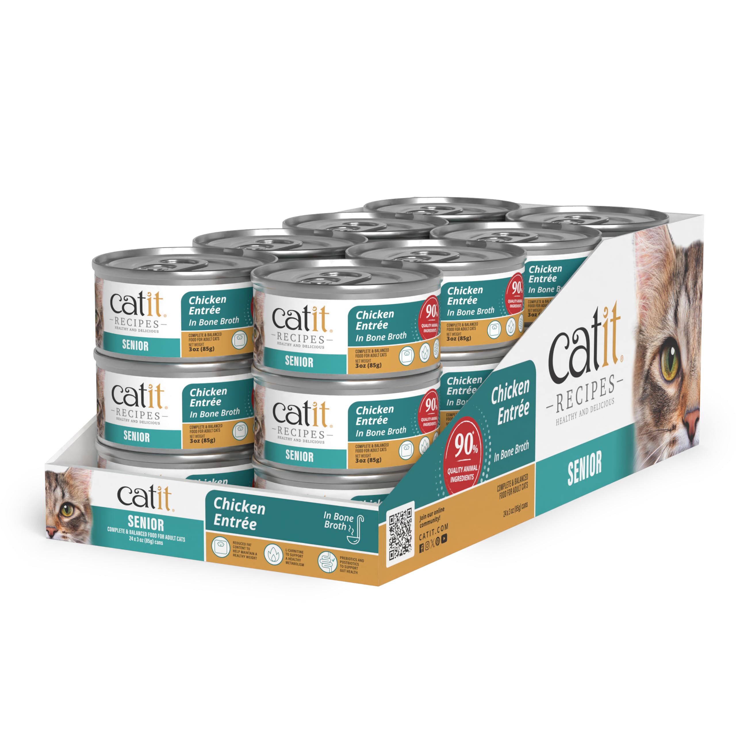 Catit Ricette Senior Chicken Entrée - 85 g (24/cs)