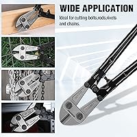 Vista 7 de WORKPRO W017007A Bolt Cutter, Bi-Material Handle with Soft Rubber Grip, 30", Chrome Molybdenum Steel Blade