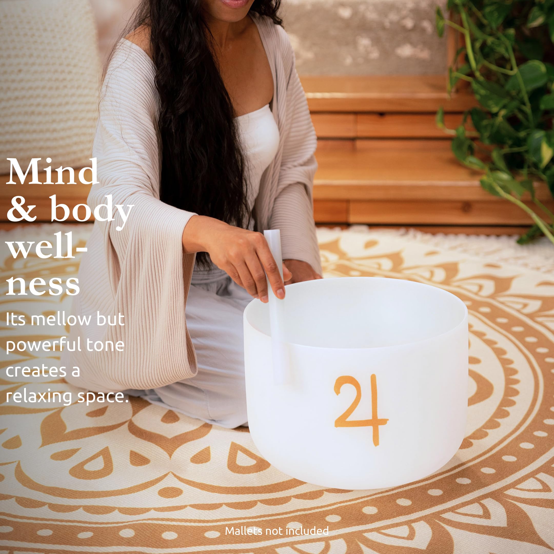 Meinl - Campana tibetana in cristallo Sonic Energy 30,5 cm, nota F#3, quarzo planetario di Giove ad elevata purezza, per meditazione, ASMR, terapia del suono, yoga