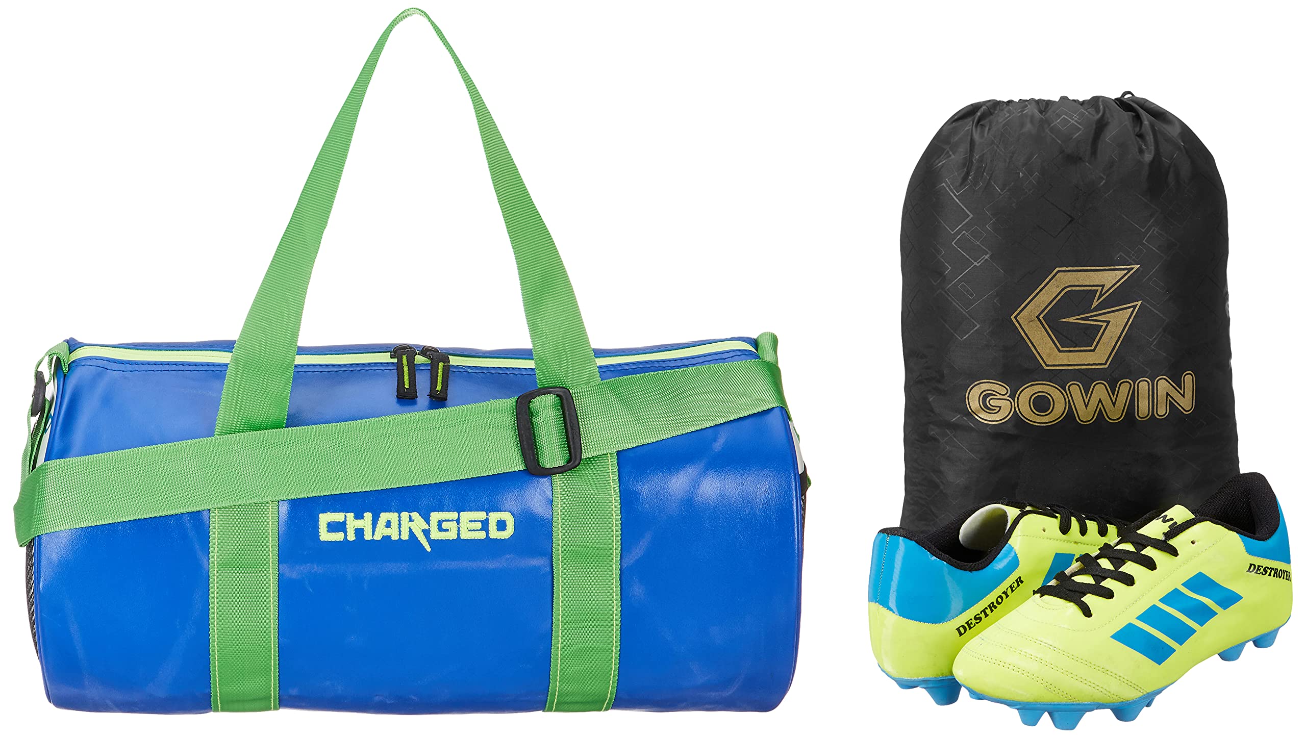 charged Sports Bag Adena Blue With Gowin Football Shoe Destroyer Cyan Size-6-picture-15