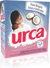 Lava Roupas Pó Coco Cartucho 500g, Urca, Branco, Médio