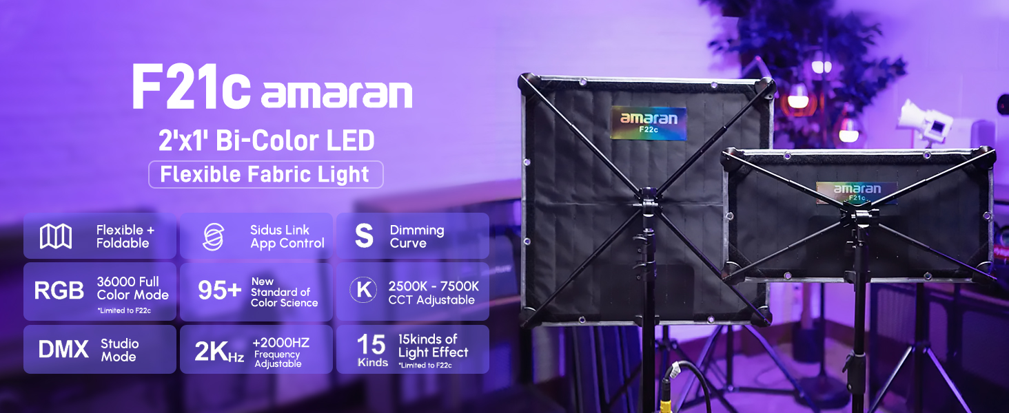 Amazon.com : Aputure Amaran F21C RGBWW Flexible Led Video Light