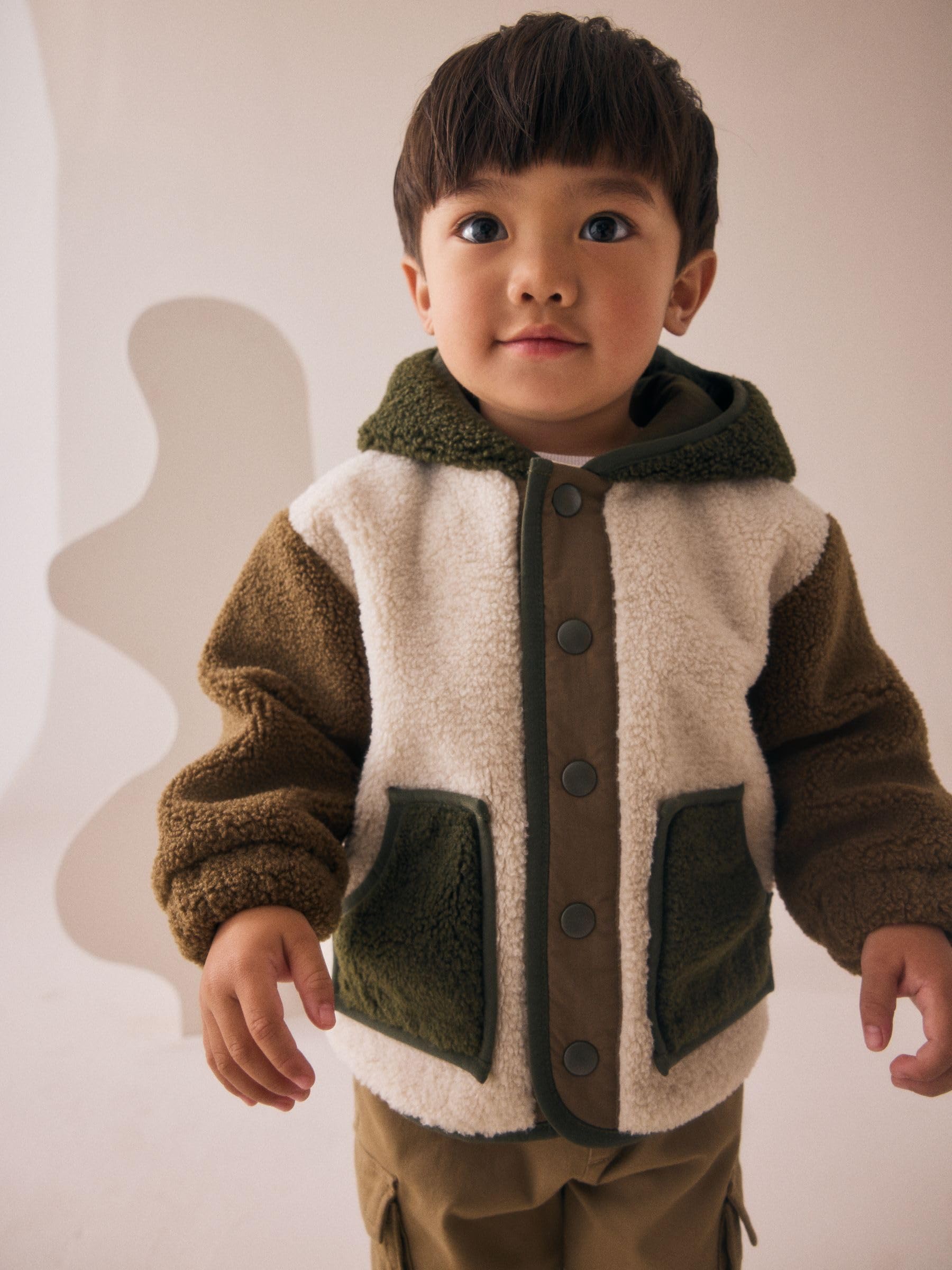 NEXT Jungen Fleece-Kapuzenjacke mit Reißverschluss 62-122
