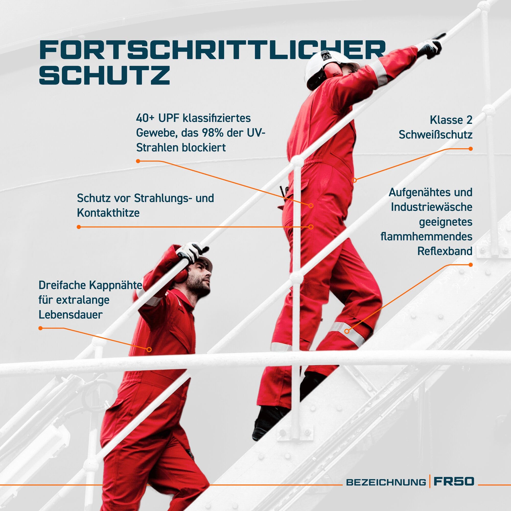 Portwest FR50 Herren Reflektierende Flammenbeständige FR-Antistatische Overallbogen-Beweis-Overalls 350g Schwarz, M