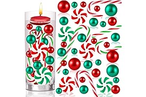 120-Piece Christmas Vase Filler: Festive Beads of Cheer