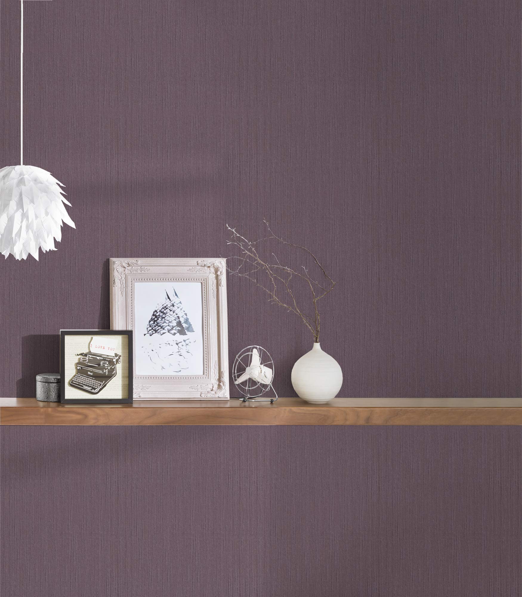 Architects Paper Tapeta tekstylna Tessuto tapeta Uni 10,05 m x 0,53 m liliowa Made in Germany 965110 9651-10