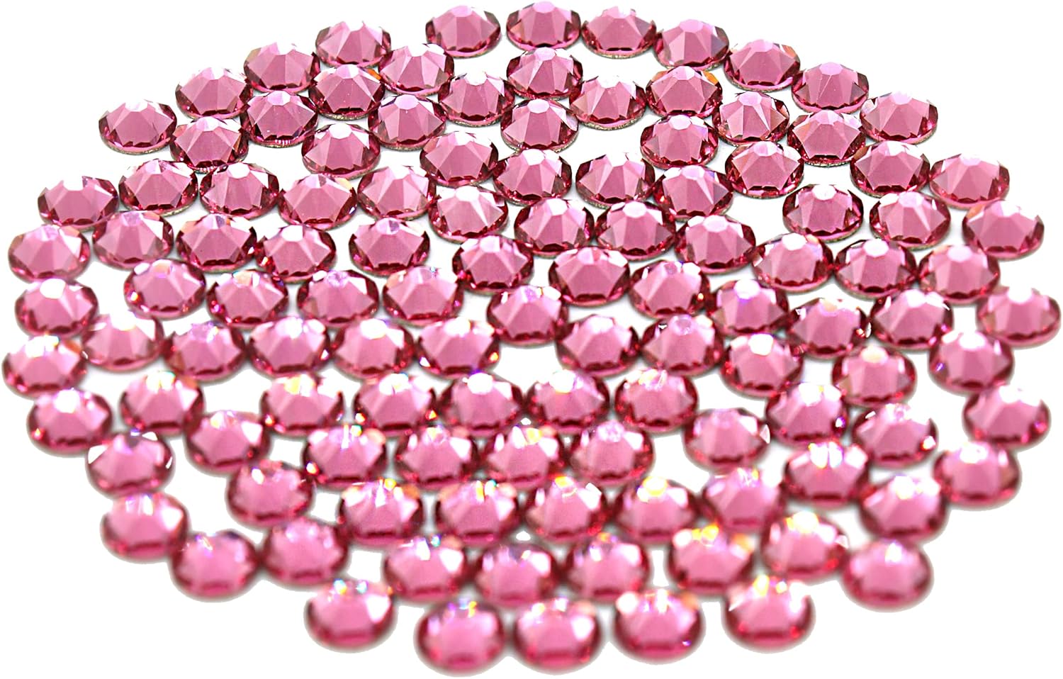 Preciosa Viva Hot Fix Flatback Rhinestones - Choose Your Size - Color: Light Rose - 144 Pieces (SS16 (3.80-4.00mm))