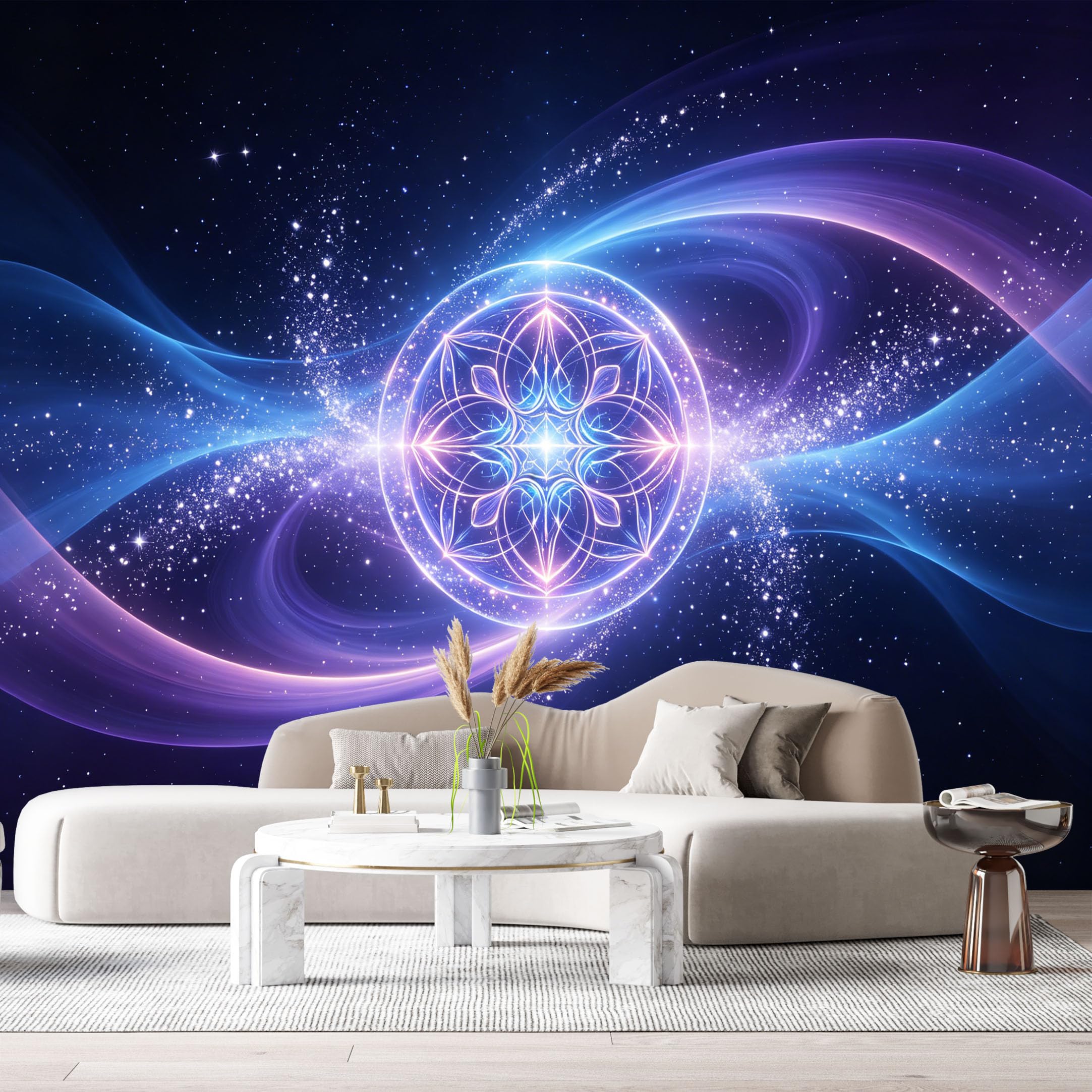 Custom Size Wall Murals Abstract Galaxy Celestial Starry Nebula Light Modern Contemporary SelfAdhesive Wall Fabric Removable Large Wallpaper for Photo Living Room
