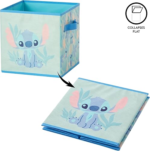 Miniatura 63 de Idea Nuova Disney Minnie Mouse - Juego de dos espaciosos cubos de almacenamiento plegables, 10 x 10 pulgadas, Minnie Mouse / rosa Tiburón bebé,Baby