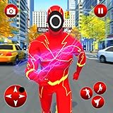 Rescue operations of Real flying robot hero.