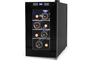 BLACK+DECKER 8 Bottle Compact Wine Cooler Refrigerator