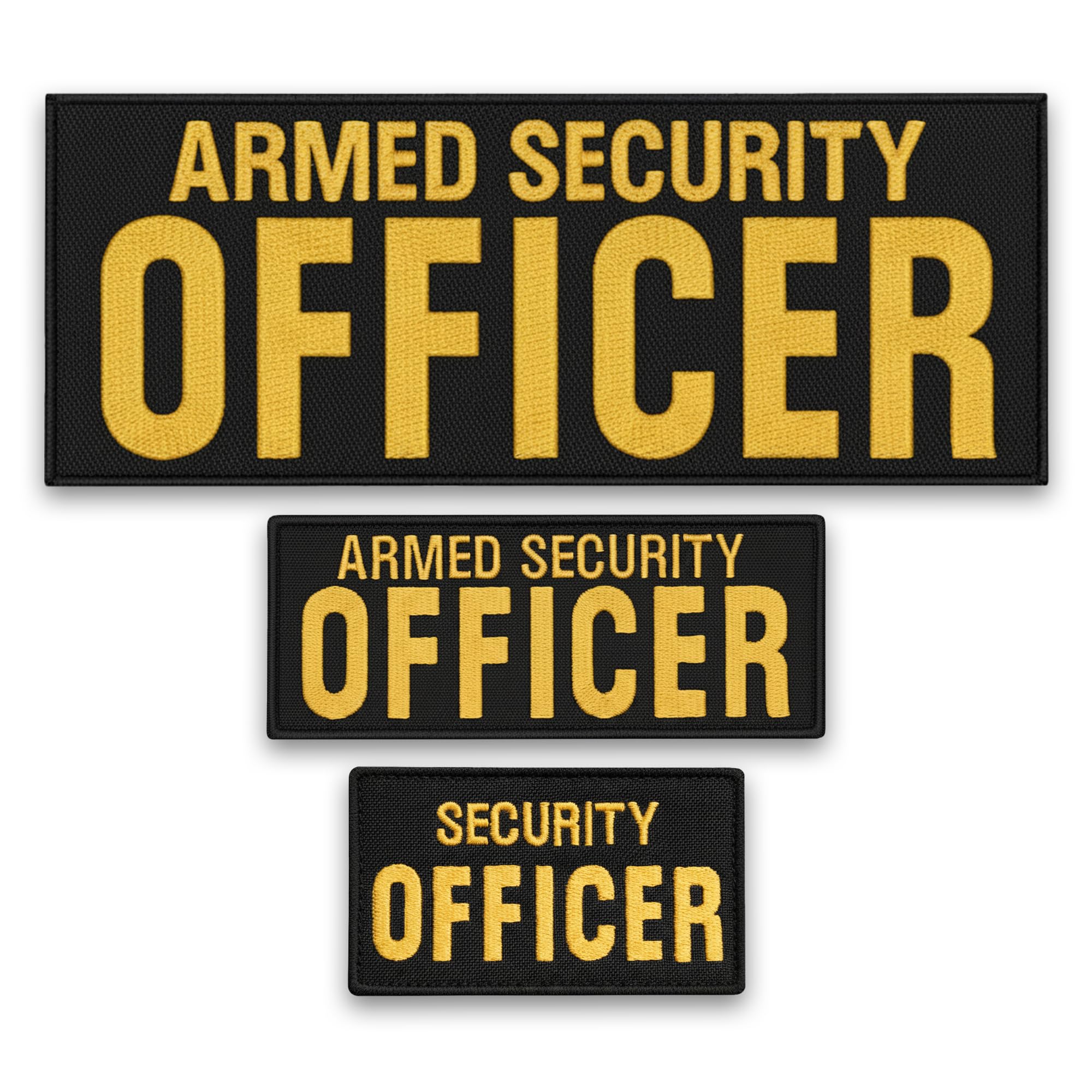 Security Enforcement Officer Large XL 10x4 inch Body Armor Tactical Embroidered Fastener Patch
