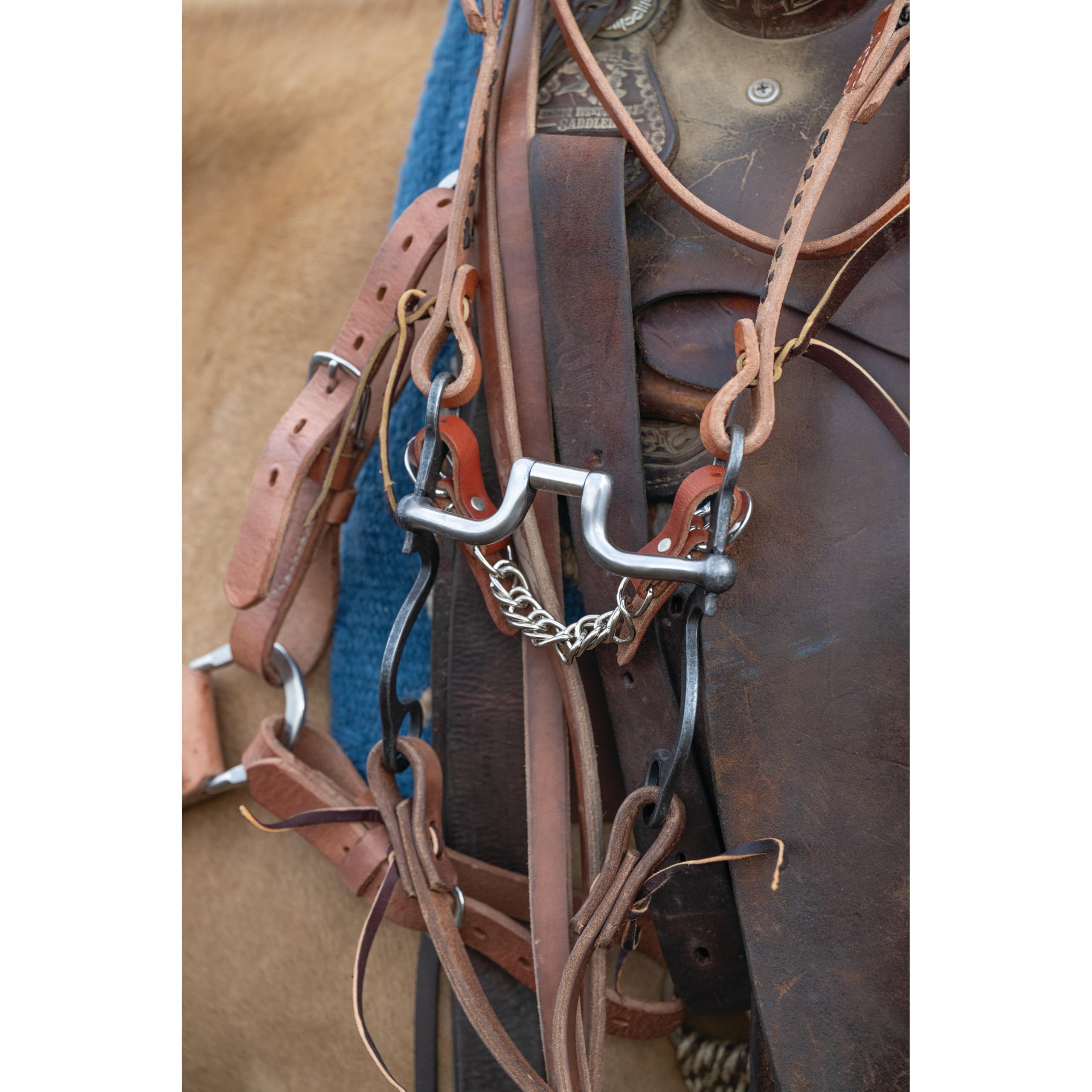 Weaver Leather Weaver Equine Ken McNabb Buffed Black Sweet Iron bits Brocas de Caballo, Unisex, Negro Pulido