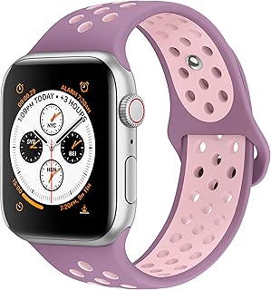 AdMaster Bands Compatible with Apple Watch 38mm 40mm 42mm 44mm, Soft Silicone Replacement Wristband Compatible with iWatch Series 1/2/3/4/5 - coolthings.us