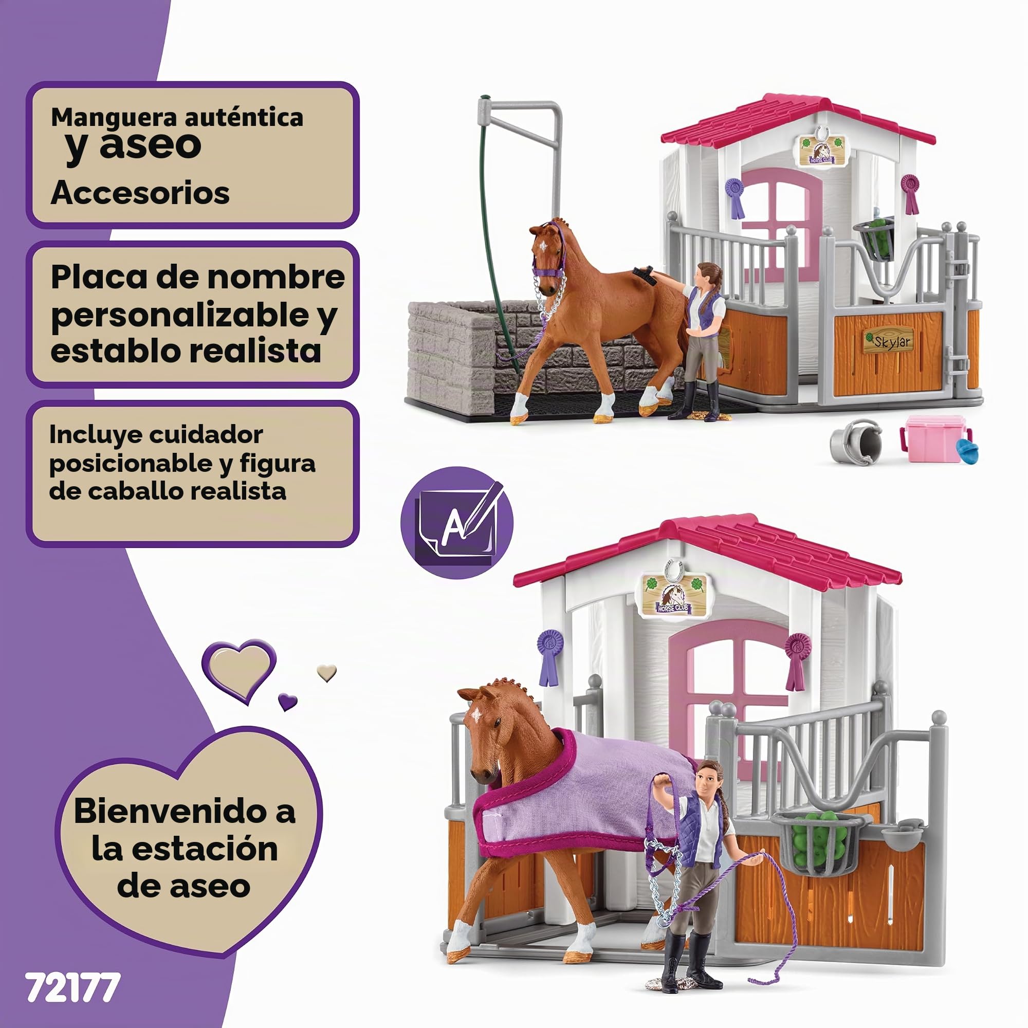 Schleich Horse Club Paardenbox Met Wasplaats 72177 Exclusief