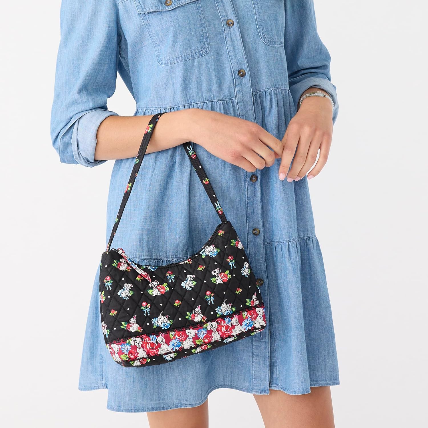 Premium Cotton Disney Mouse Crossbody Bag, Mickey's Promenade - Image 2