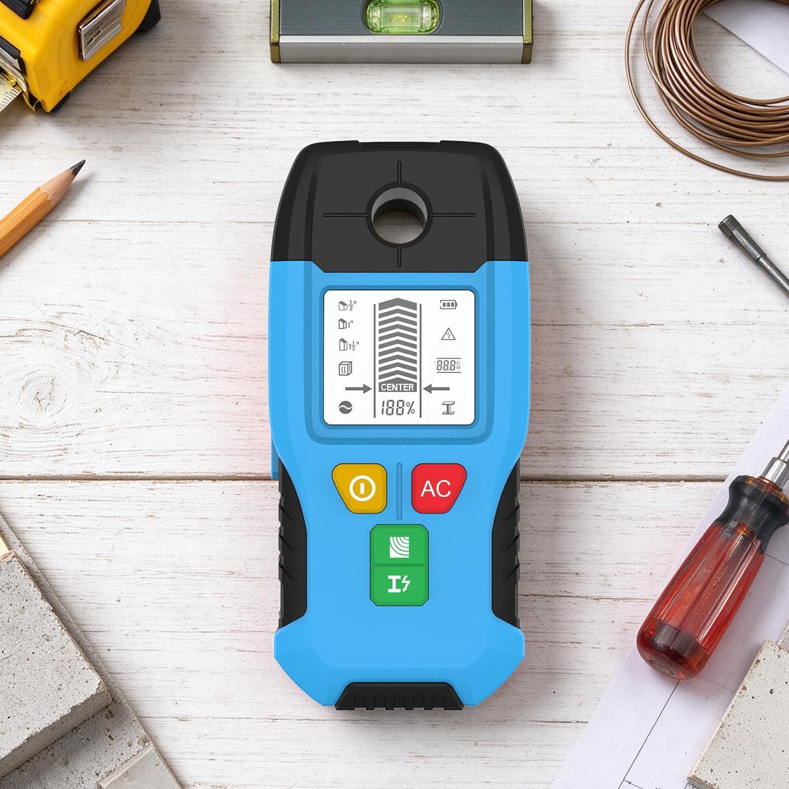 Scanner LCD multifunzione ad alta precisione portatile Stud Finder