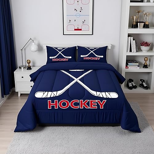 Miniatura 70 de Castle Fairy Juego de ropa de cama de béisbol, tamaño matrimonial, juego de edredón de 3 piezas para niños, niños, adolescentes, decoración