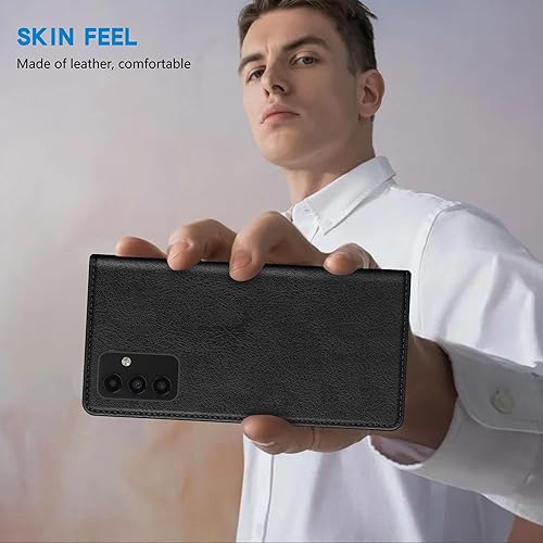 Miniatura 6 de ZZXX Funda tipo cartera para Samsung Galaxy A13 5G con bloqueo RFID, soporte de ranura para tarjetas, funda protectora de cuero magnético fuerte