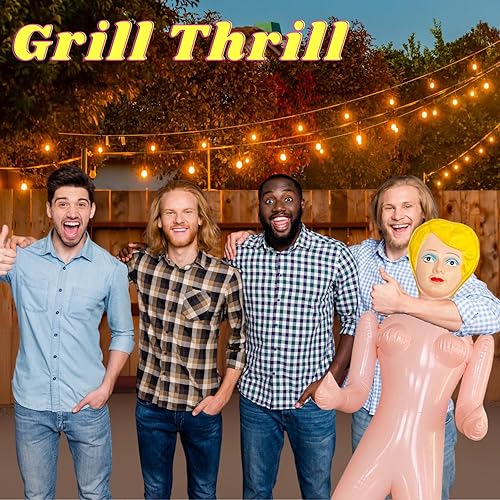 Miniatura 6 de merrimix Muñeca inflable de 59 pulgadas, regalos de broma para hombres y mujeres, despedidas de soltero, despedidas de soltero, regalos