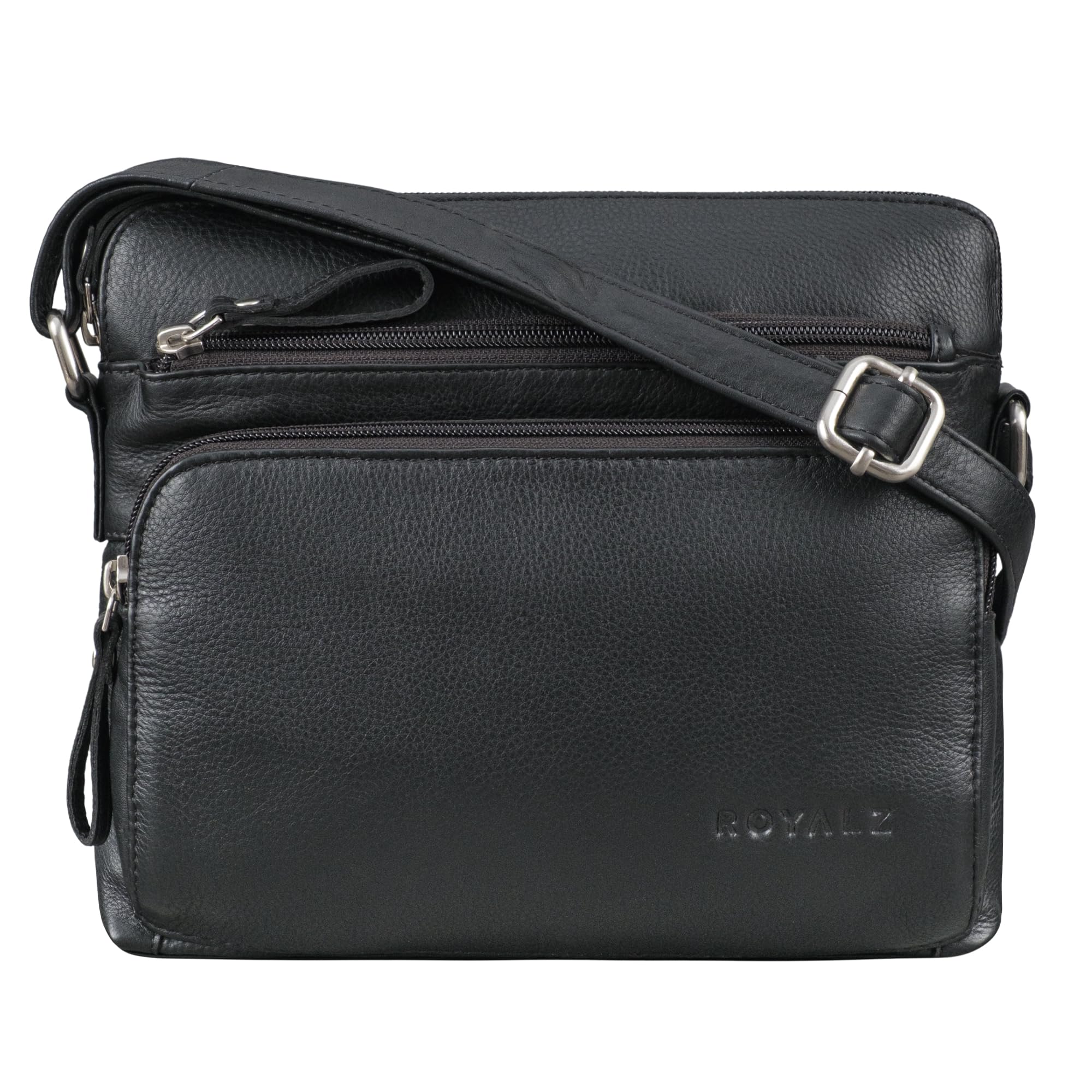 ROYALZ North Carolina Vintage leren handtas voor dames, echt leer, stijlvolle leren tas om te hangen, schoudertas met ruimte voor smartphone van 9,7 inch iPad en meer, Roma Cognac bruin, Small ROYALZ North Carolina Vintage leren handtas voor dames, echt leer, stijlvolle leren tas om te hangen, schoudertas met ruimte voor smartphone van 9,7 inch iPad en meer, Roma Cognac bruin, Small
