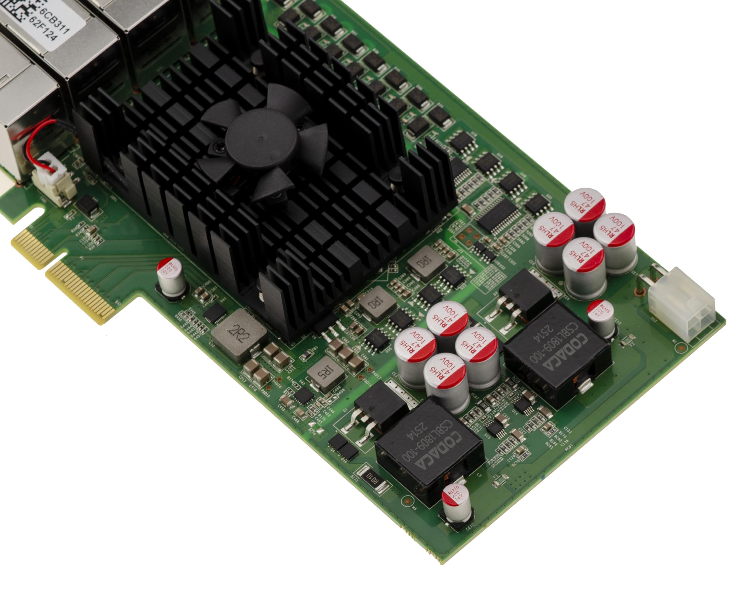 KALEA-INFORMATIQUE Industrietaugliche 8-Port-Gigabit-Ethernet-Karte auf PCIe 4X-Port, Power Over Ethernet PoE+ 30 W mit Intel I350-Chipsatz