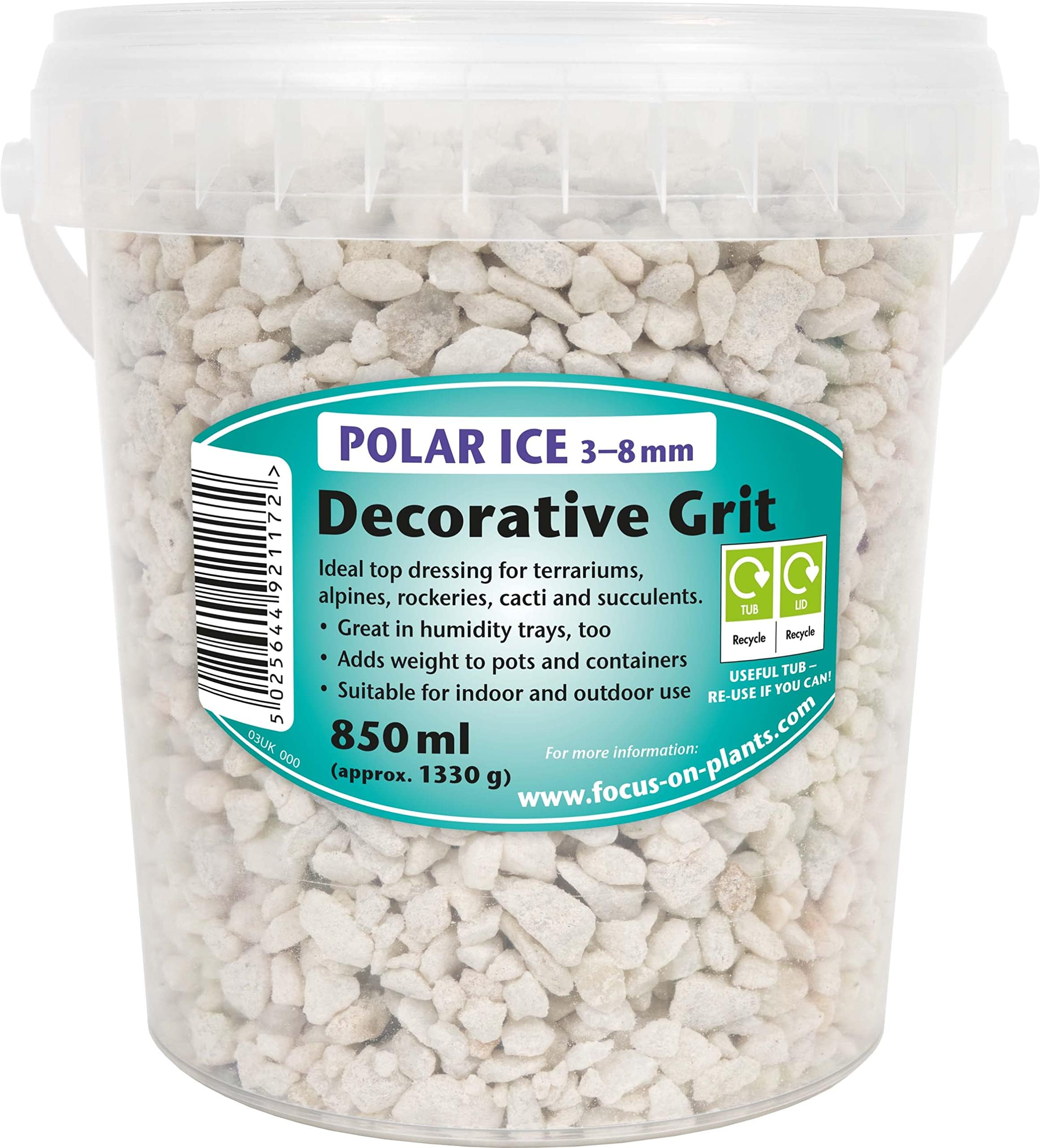 Growth Technology Ltd MDDGP3 8 850 Polar Ice Decorative Grit 3 8mm growth-technology-ltd-mddgp3-8-850-polar-ice-decorative-grit-3-8mm