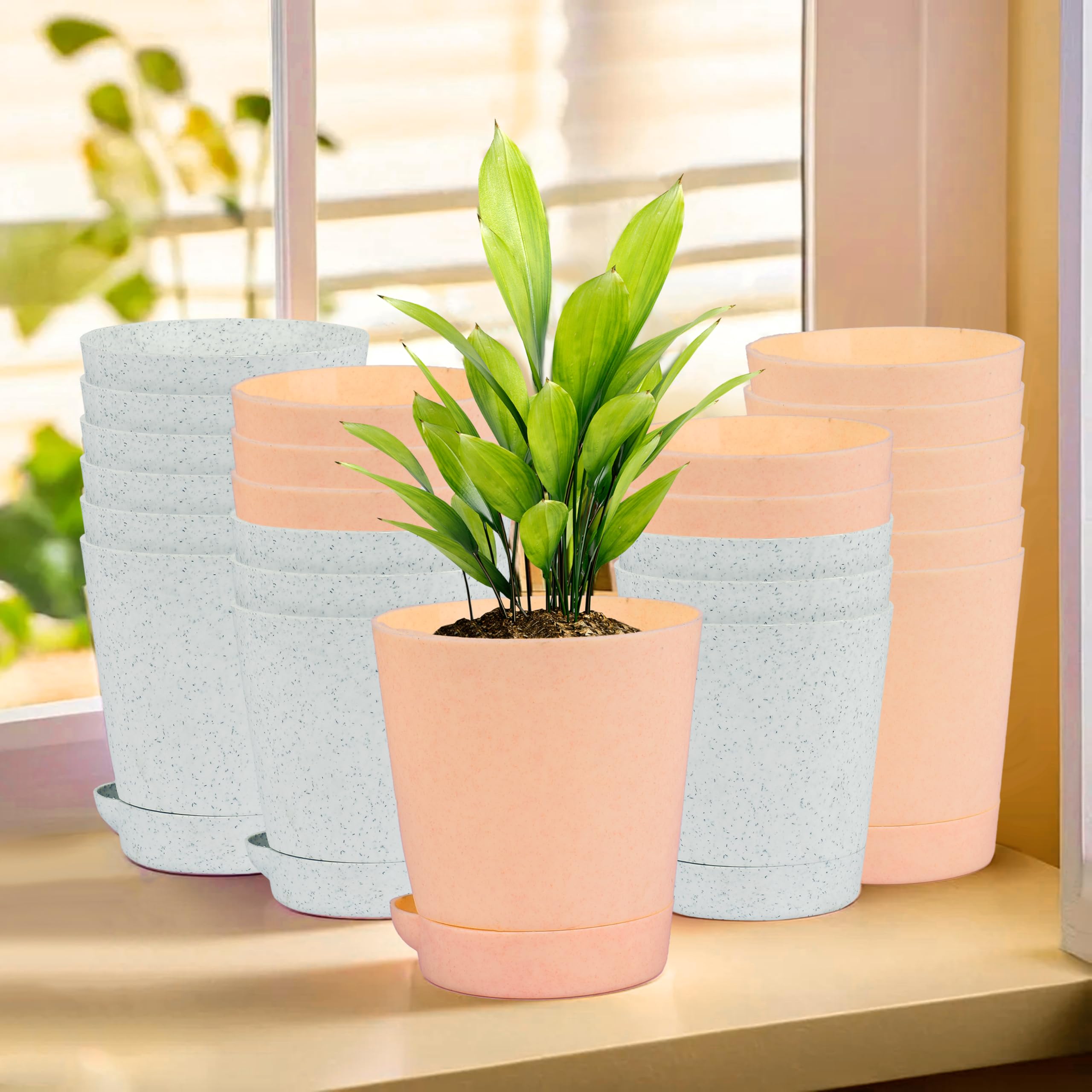 Kuber Industries Flower Pots - 12 Pack -21