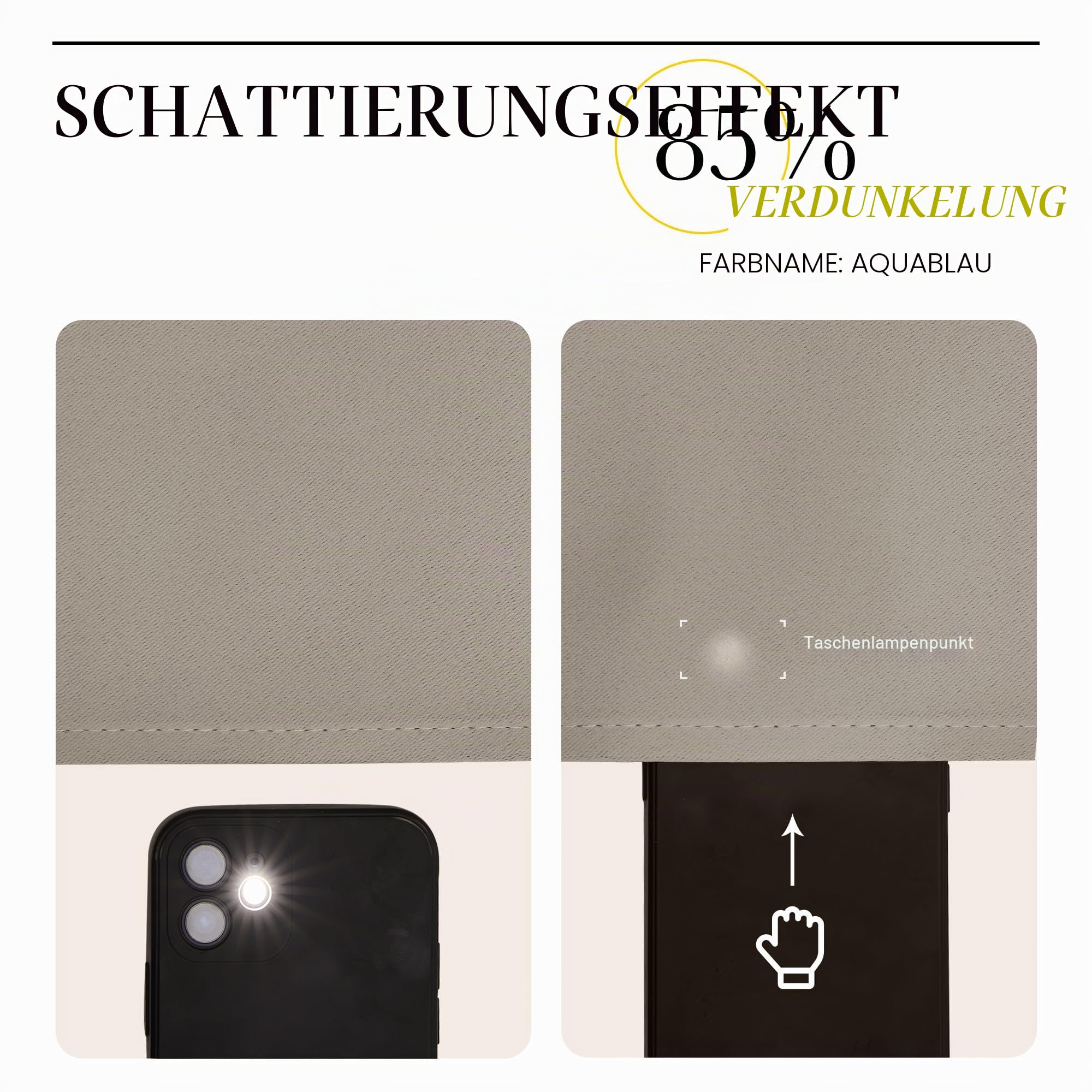 NICETOWN Thermovorhang 300 cm Breit Verdunklungsvorhänge kräuselband | 1er Set, H240 x B300 cm, Sandfarben, Raumteiler Vorhang, Gardinen Schienensystem, Geeignet für Wohnzimmer und Schlafzimmer